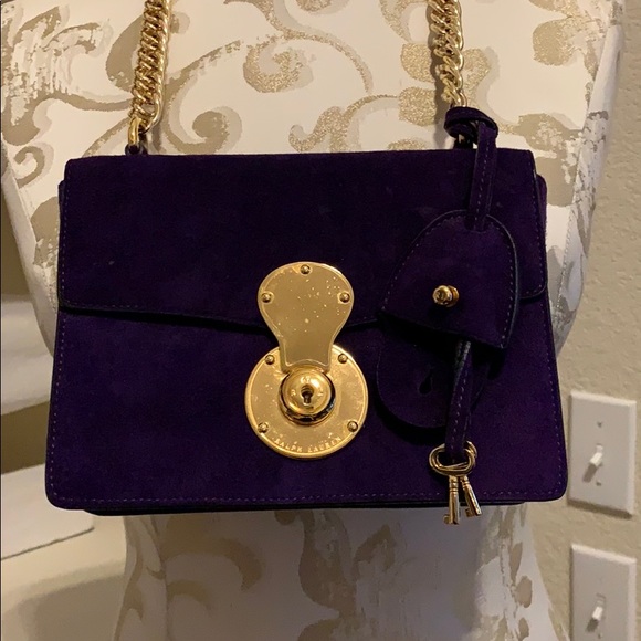 Authentic RUNWAY Ralph Lauren suede purse - Picture 3 of 8